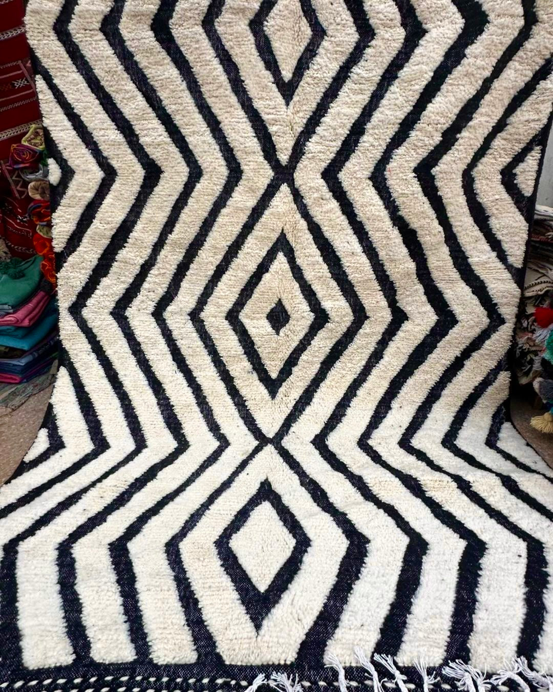 Carpet Beni Ouarain Rug LARGE size 300 x 200 cm || 9.84 x 6.56 ft
