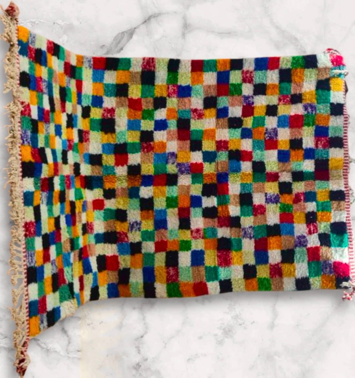 Beni Ouarain Rug size 250 x 150 cm || 8.2 x 4.92 ft