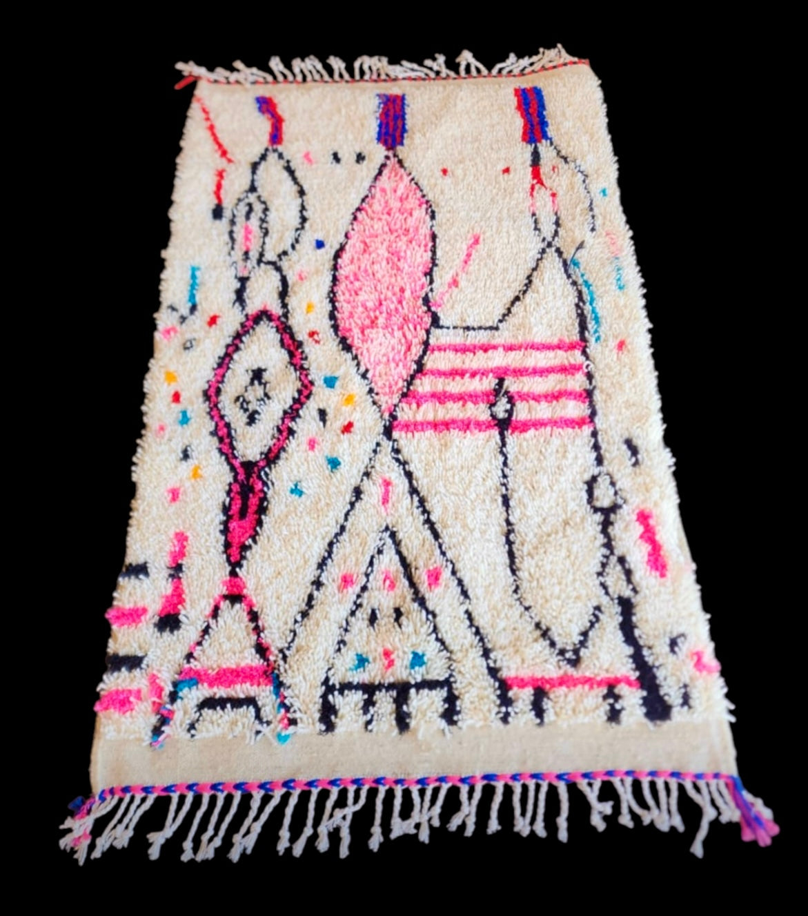 Handmade Azilal Rug, size 150 x 100 cm (4.92 x 3.28 ft)