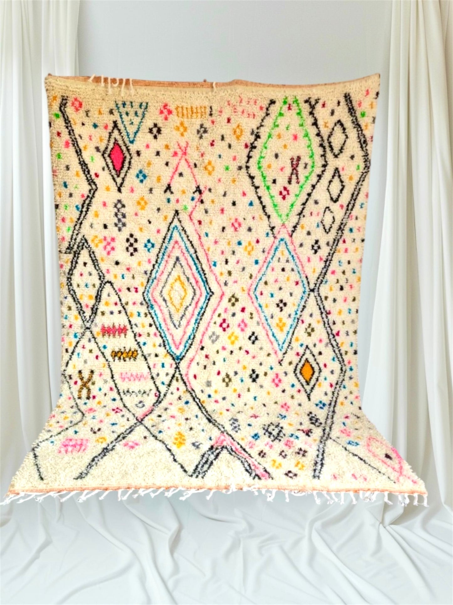 Handmade Azilal Rug, size 300 x 200 cm || 9.84 x 6.56 ft