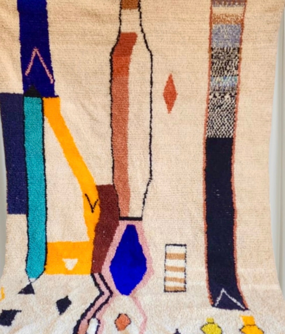 Handmade Azilal Rug, size 300 x 200 cm || 9.84 x 6.56 ft