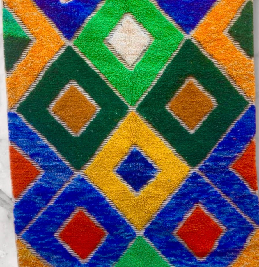 Beni Ouarain Rug size 250 x 150 cm || 8.2 x 4.92 ft
