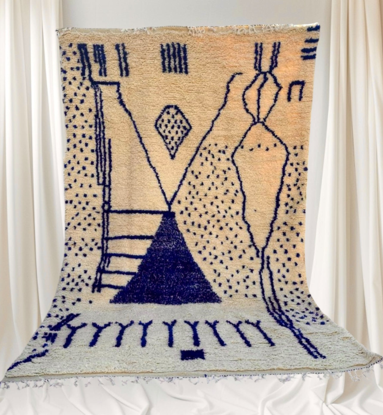 Handmade Azilal Rug, size 300 x 200 cm || 9.84 x 6.56 ft