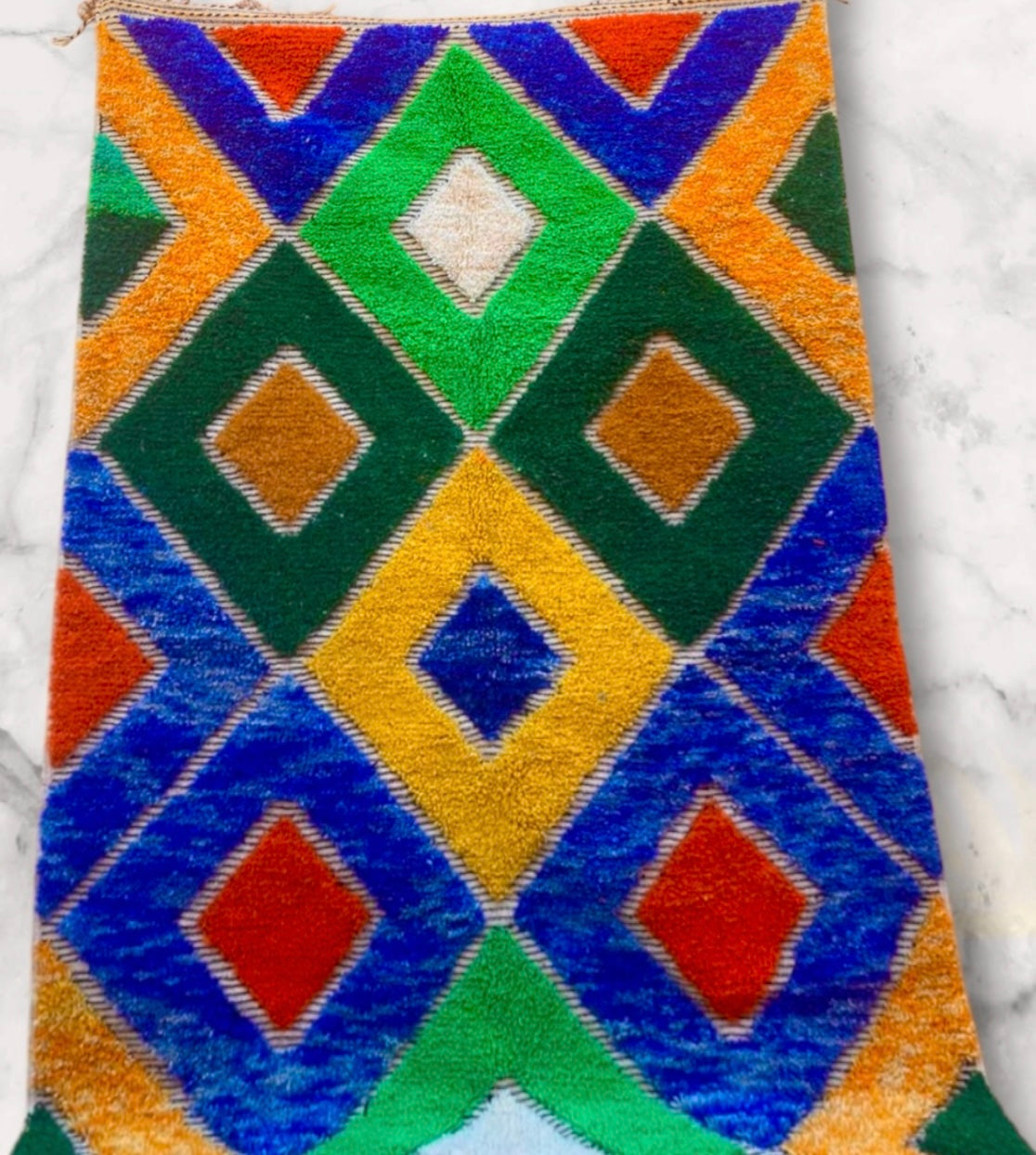 Beni Ouarain Rug size 250 x 150 cm || 8.2 x 4.92 ft