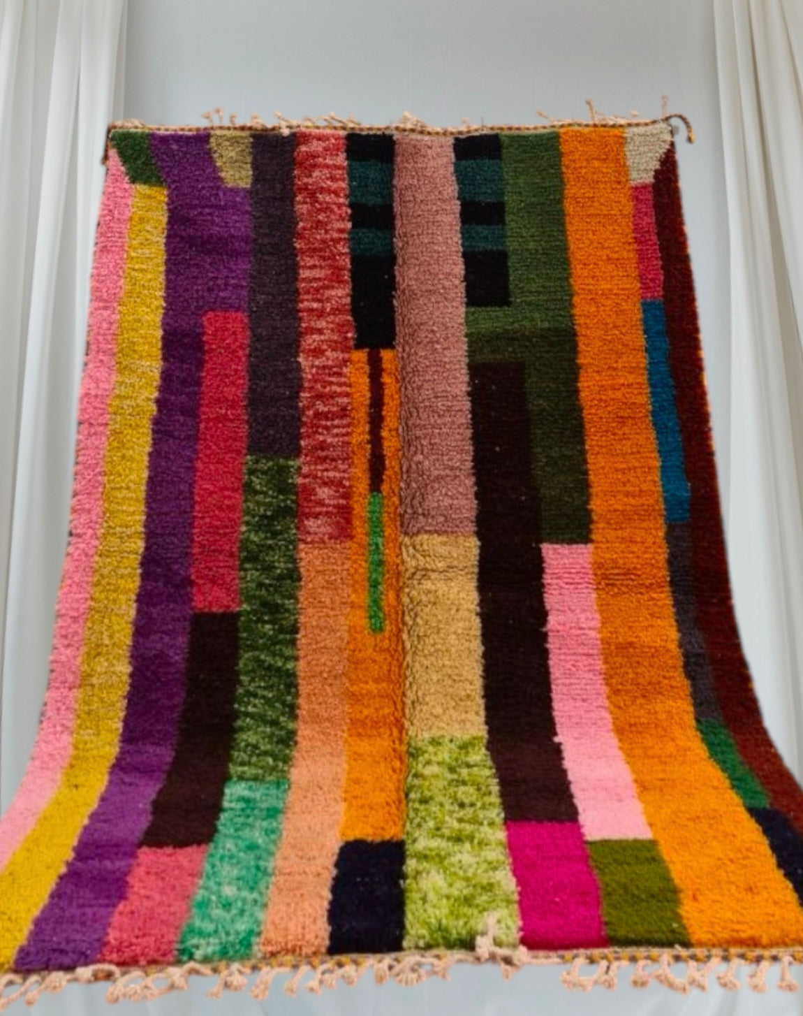 Beni Ouarain Rug size 250 x 150 cm || 8.2 x 4.92 ft