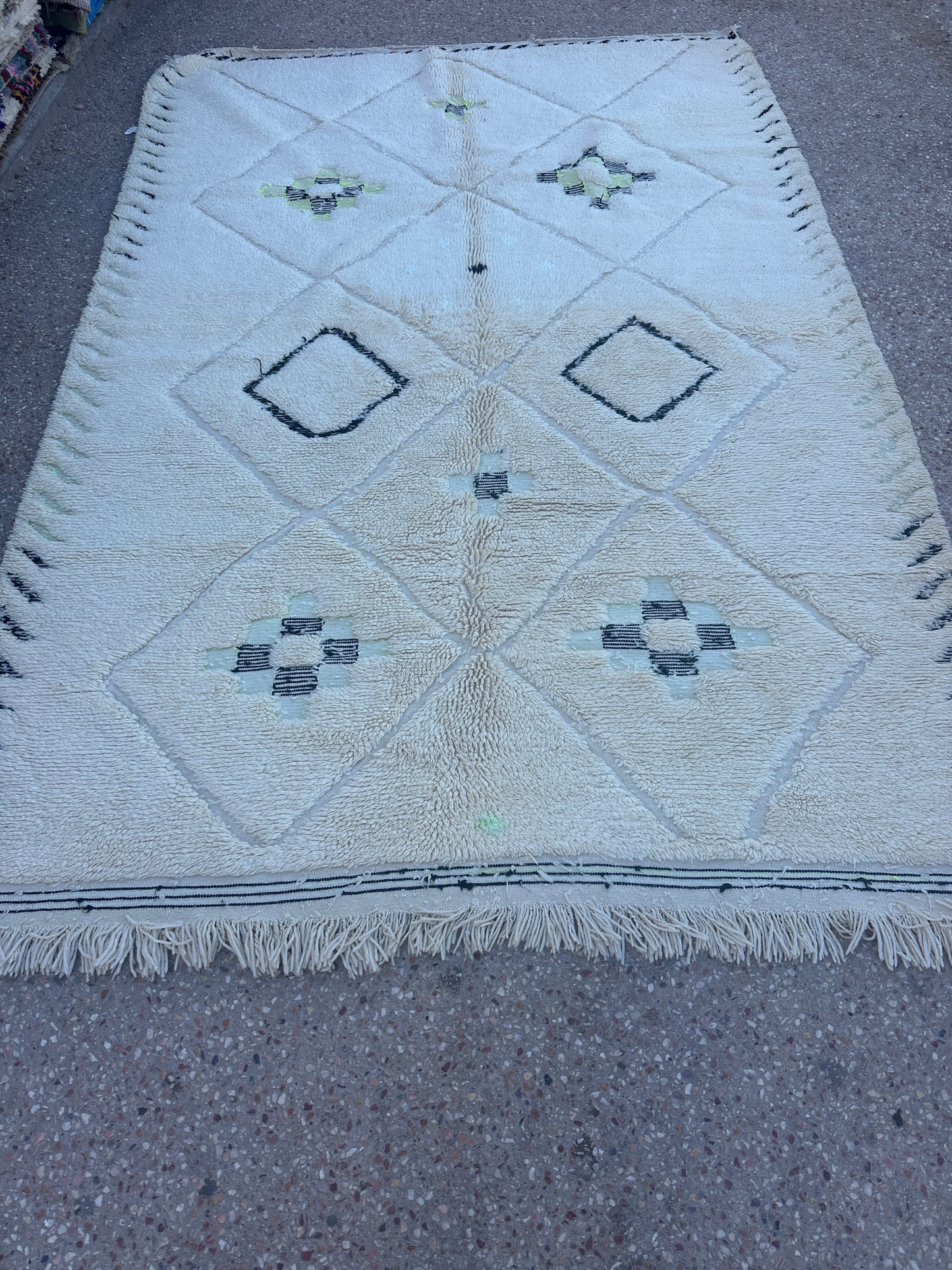 Carpet Beni Ouarain Rug LARGE size 300 x 200 cm || 9.84 x 6.56 ft