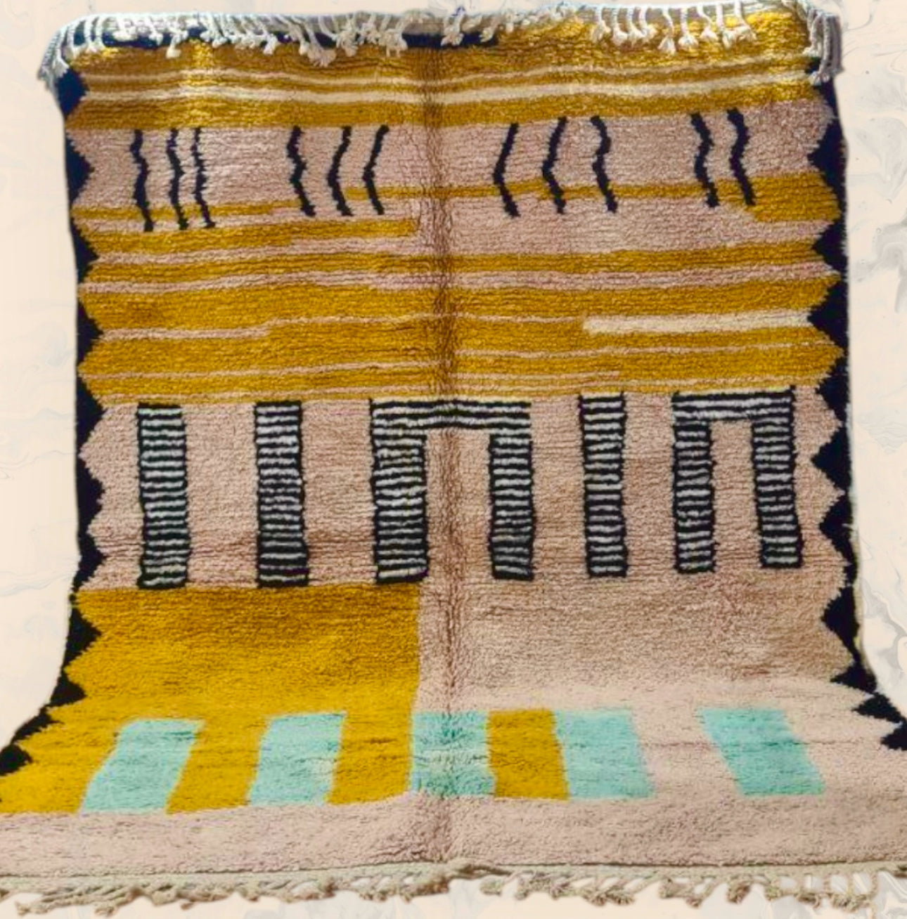 Carpet Beni Ouarain Rug LARGE size 300 x 200 cm || 9.84 x 6.56 ft
