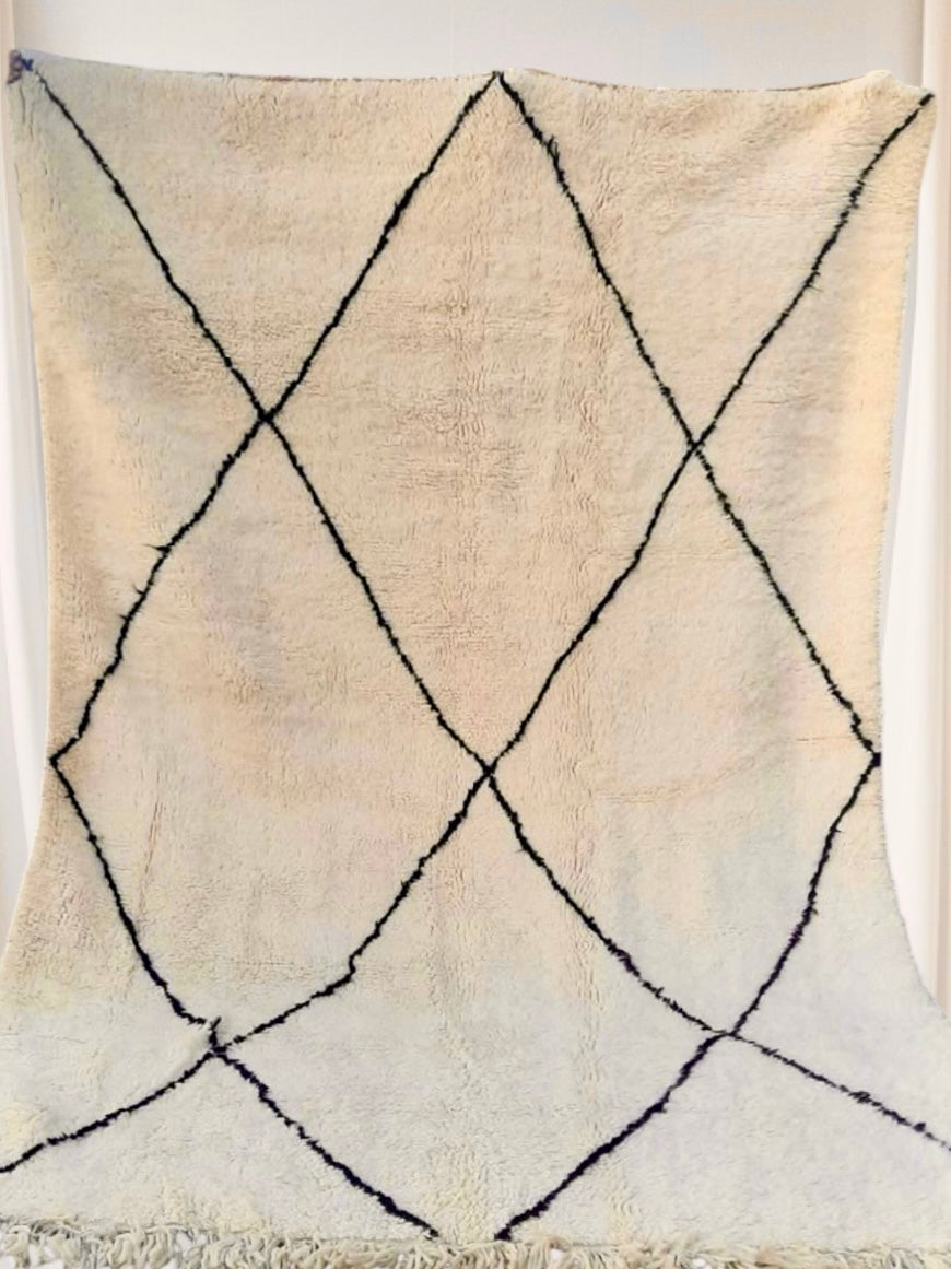 Carpet Beni Ouarain Rug LARGE size 300 x 200 cm || 9.84 x 6.56 ft