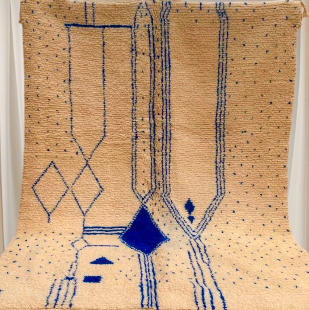Beni Ouarain Rug size 300 x 200 cm || 9.84 x 6.56 ft