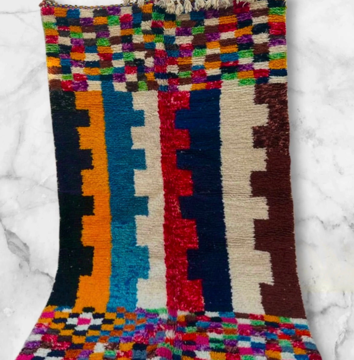Beni Ouarain Rug size 250 x 150 cm || 8.2 x 4.92 ft