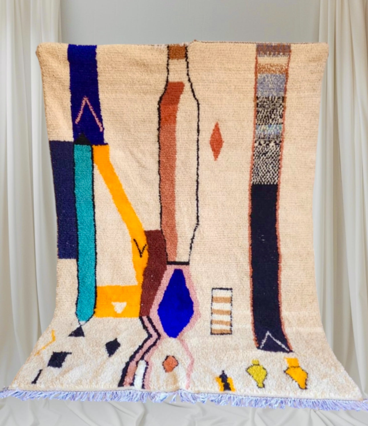Handmade Azilal Rug, size 300 x 200 cm || 9.84 x 6.56 ft