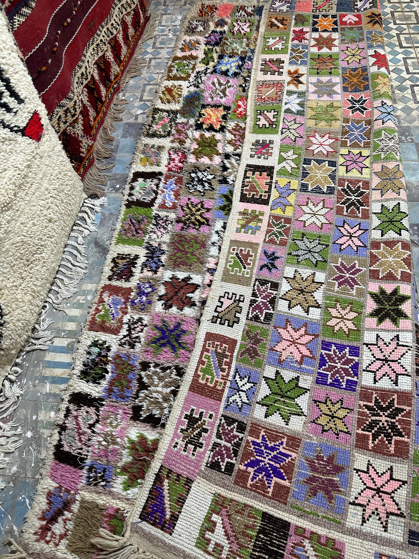 Beni Ouarain Rug size 250 x 150 cm || 8.2 x 4.92 ft
