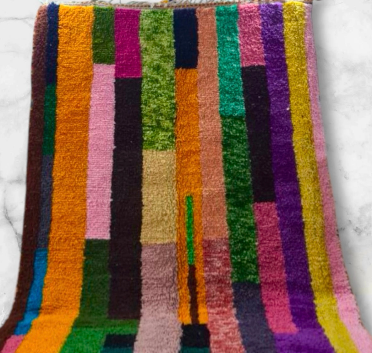 Beni Ouarain Rug size 250 x 150 cm || 8.2 x 4.92 ft
