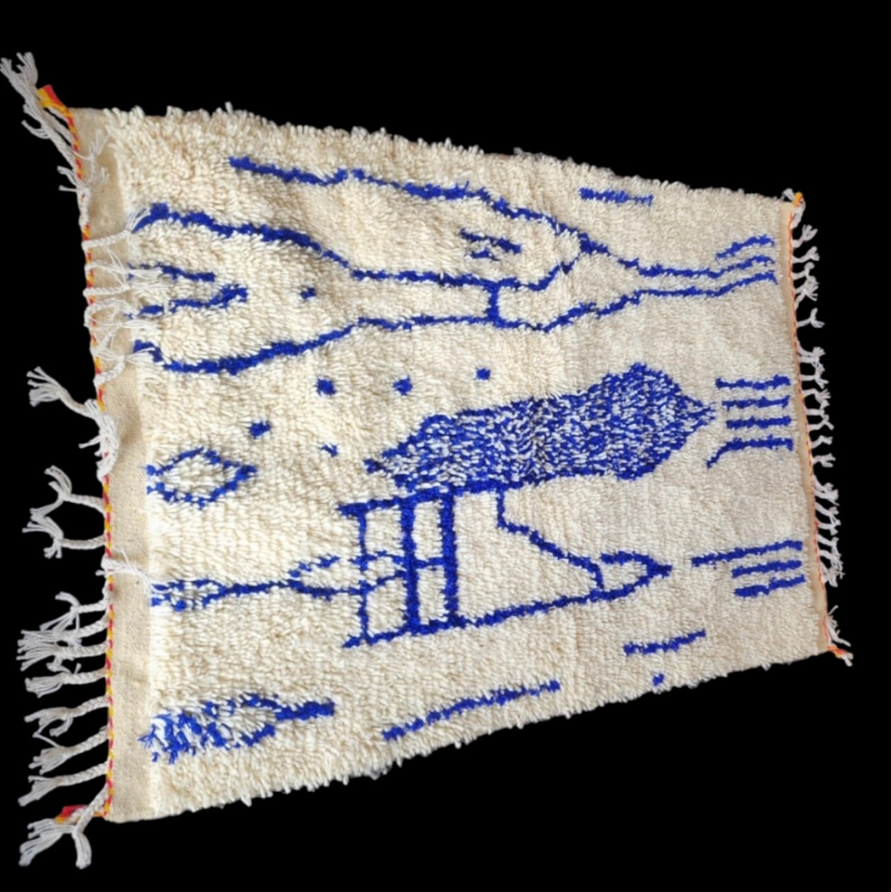 Handmade Azilal Rug, size 150 x 100 cm (4.92 x 3.28 ft)