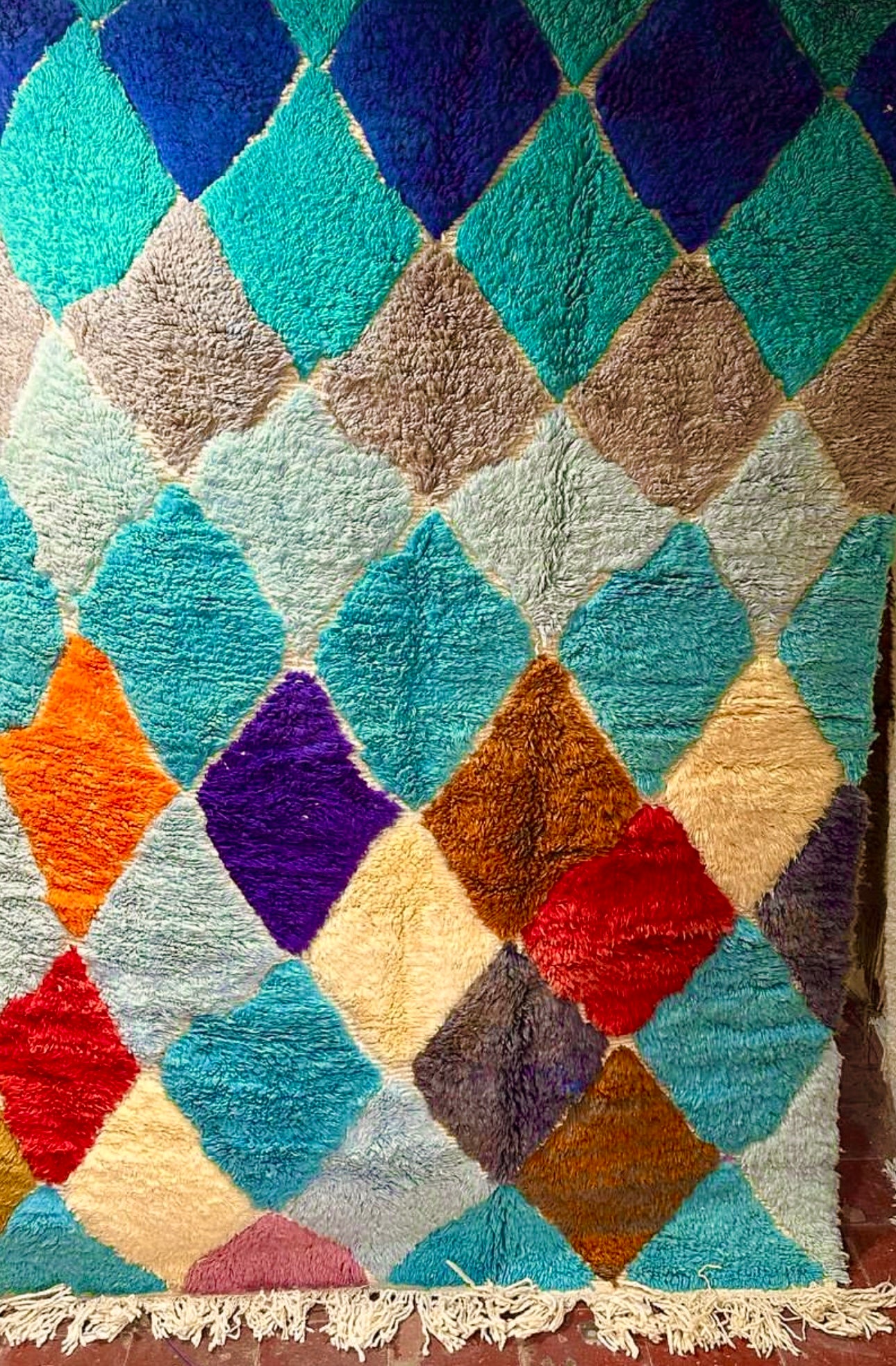 Beni Ouarain Rug size 250 x 150 cm || 8.2 x 4.92 ft
