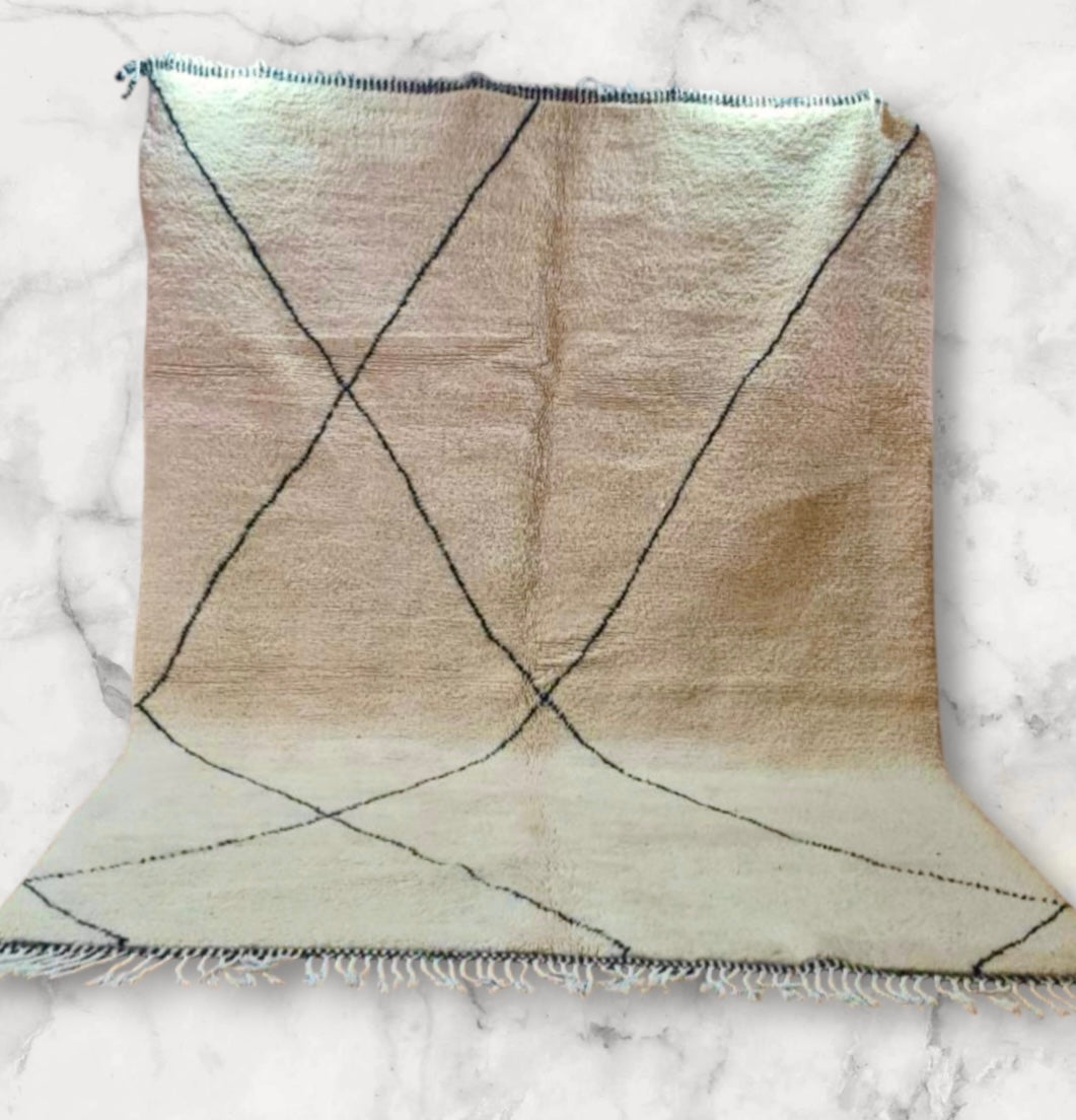 Carpet Beni Ouarain Rug LARGE size 300 x 200 cm || 9.84 x 6.56 ft