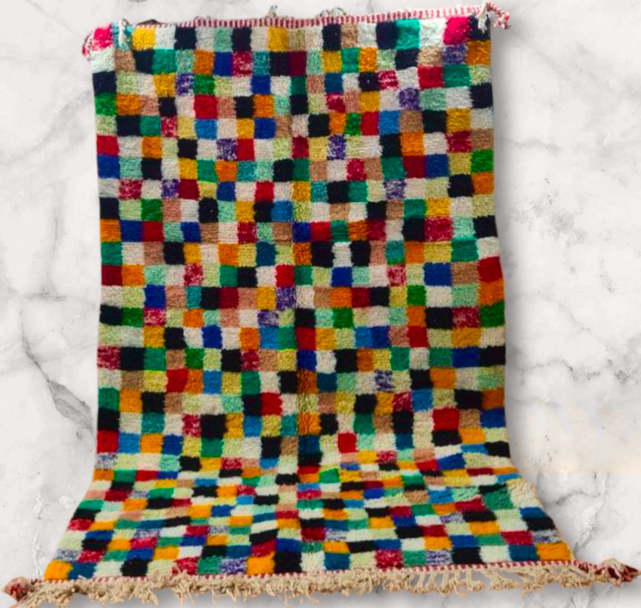 Beni Ouarain Rug size 250 x 150 cm || 8.2 x 4.92 ft