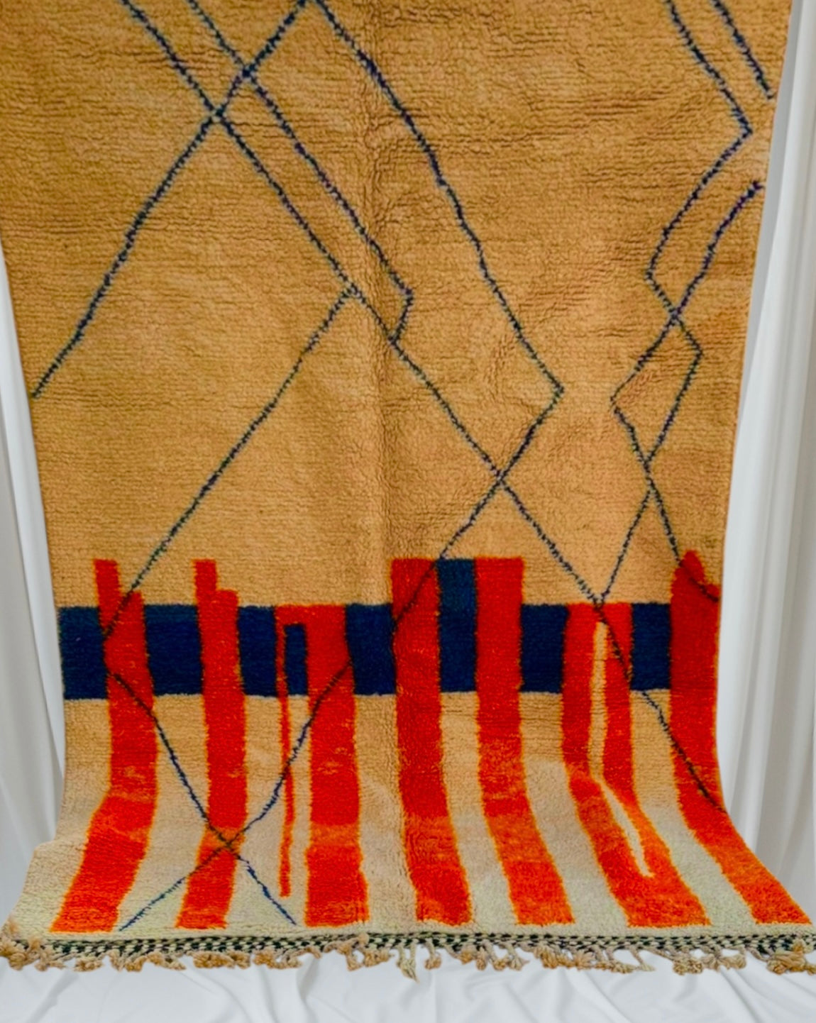 Carpet Beni Ouarain Rug LARGE size 300 x 200 cm || 9.84 x 6.56 ft