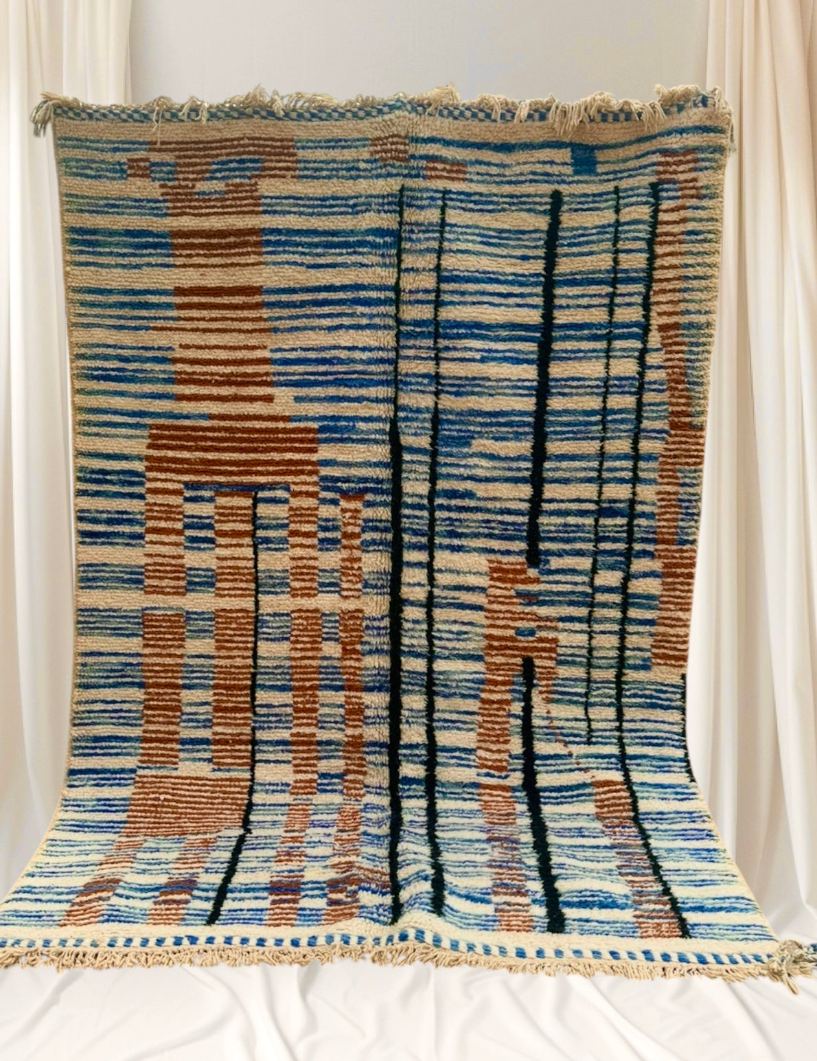 Carpet Beni Ouarain Rug LARGE size 300 x 200 cm || 9.84 x 6.56 ft