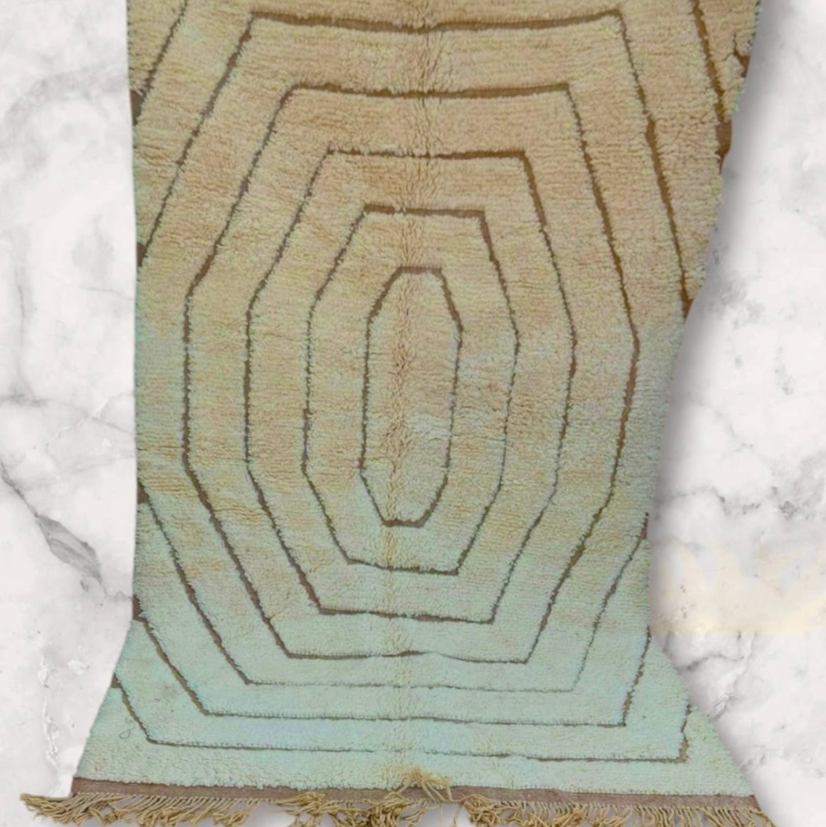 Beni Ouarain Rug size 250 x 150 cm || 8.2 x 4.92 ft