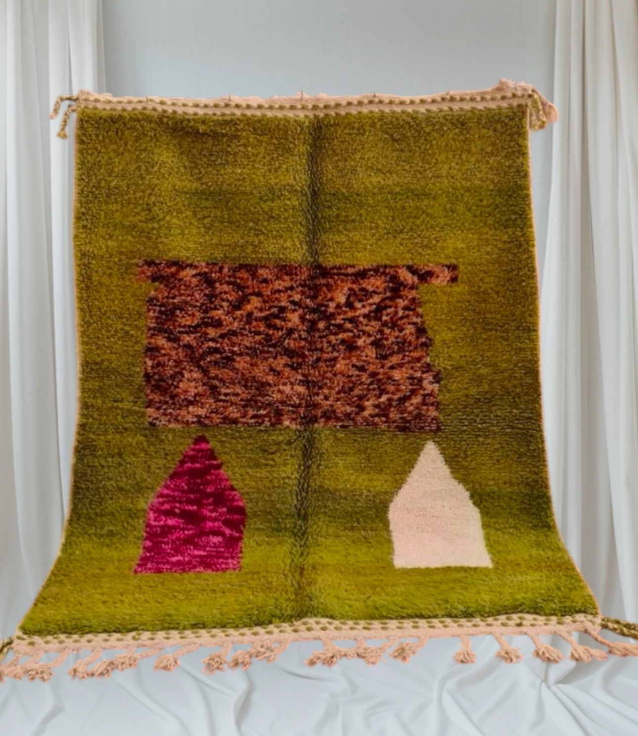 Beni Ouarain Rug size 250 x 150 cm || 8.2 x 4.92 ft