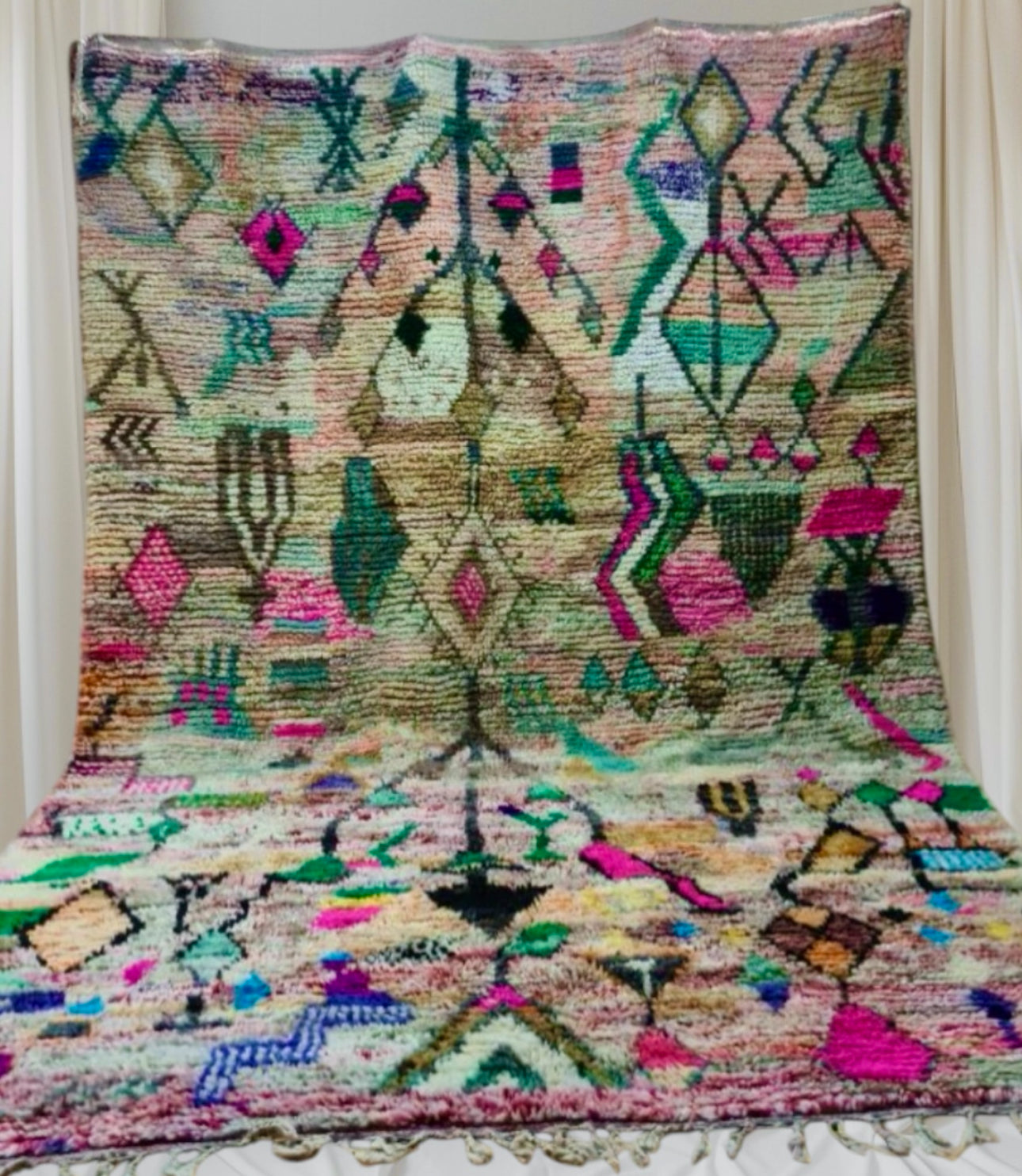 Handmade BOujaad Rug, size 300 x 200 cm || 9.84 x 6.56 ft