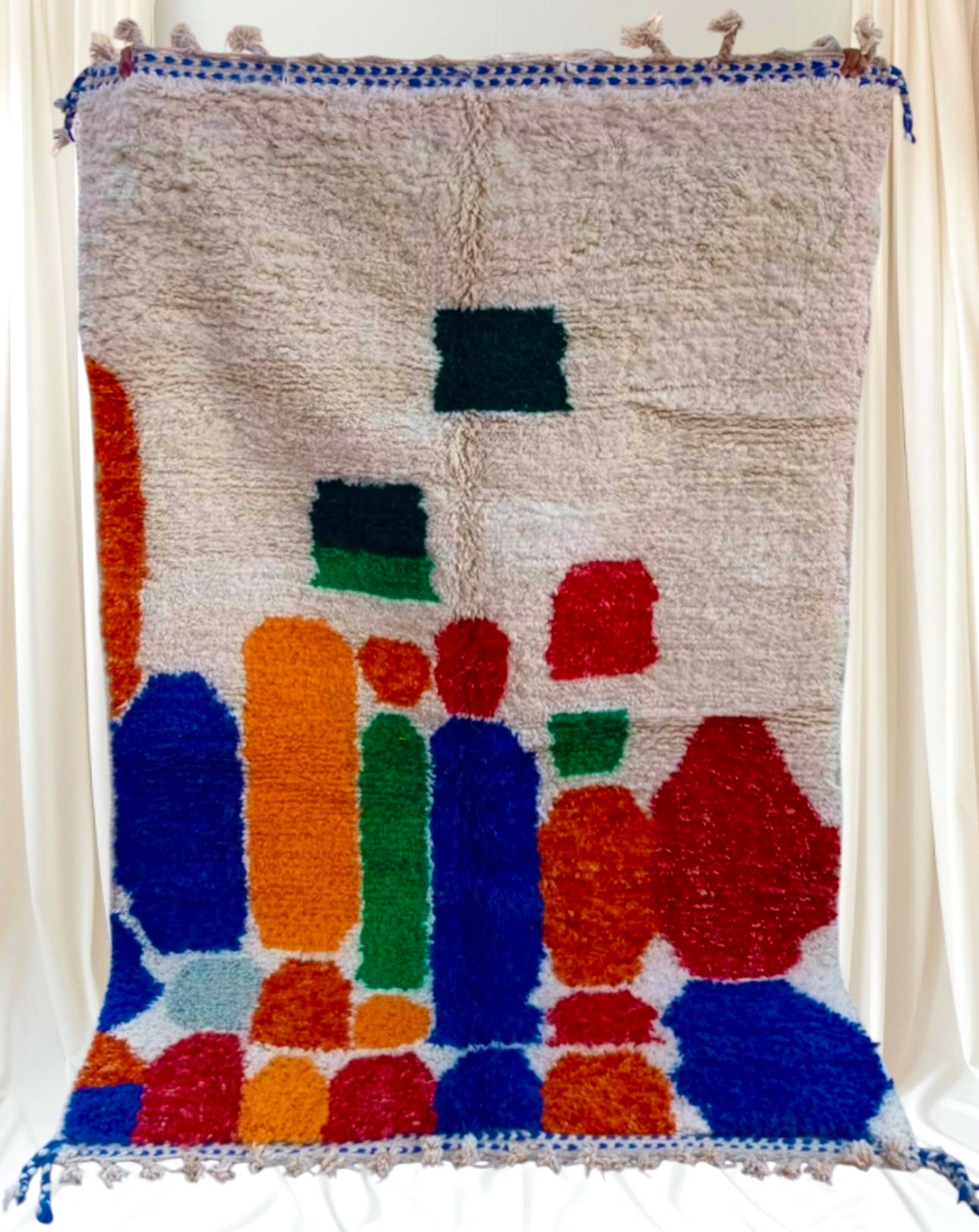 Beni Ouarain Rug size 250 x 150 cm || 8.2 x 4.92 ft
