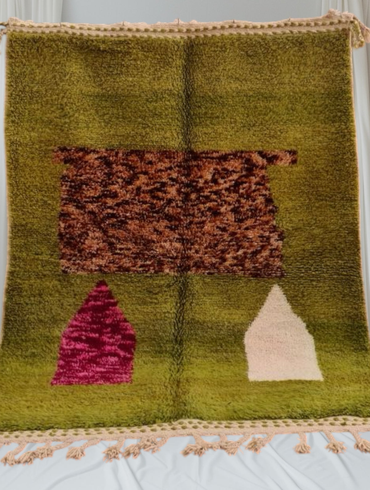 Beni Ouarain Rug size 250 x 150 cm || 8.2 x 4.92 ft