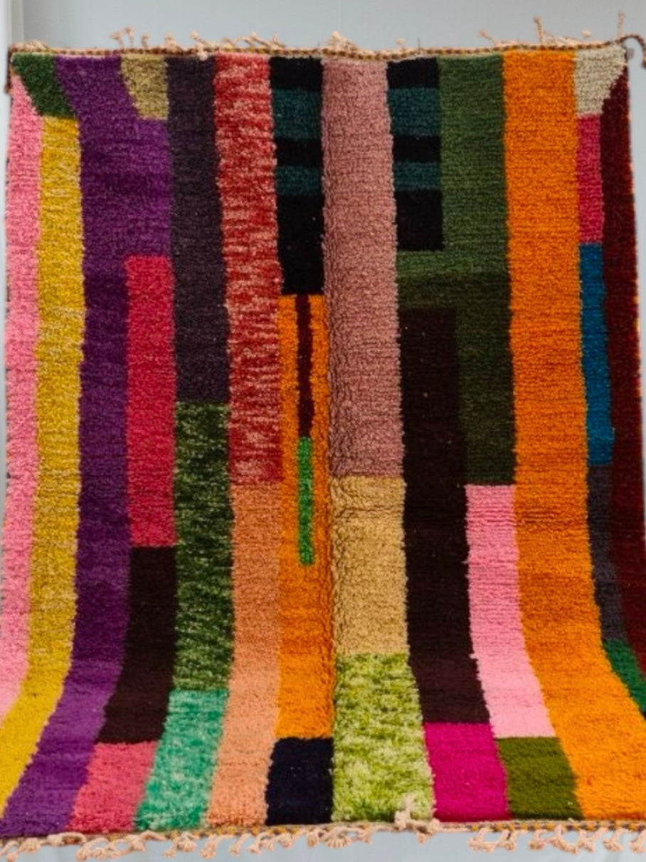 Beni Ouarain Rug size 250 x 150 cm || 8.2 x 4.92 ft