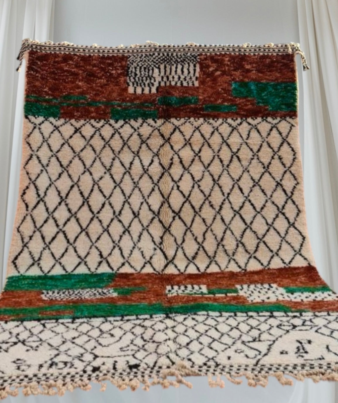 Carpet Beni Ouarain Rug LARGE size 300 x 200 cm || 9.84 x 6.56 ft