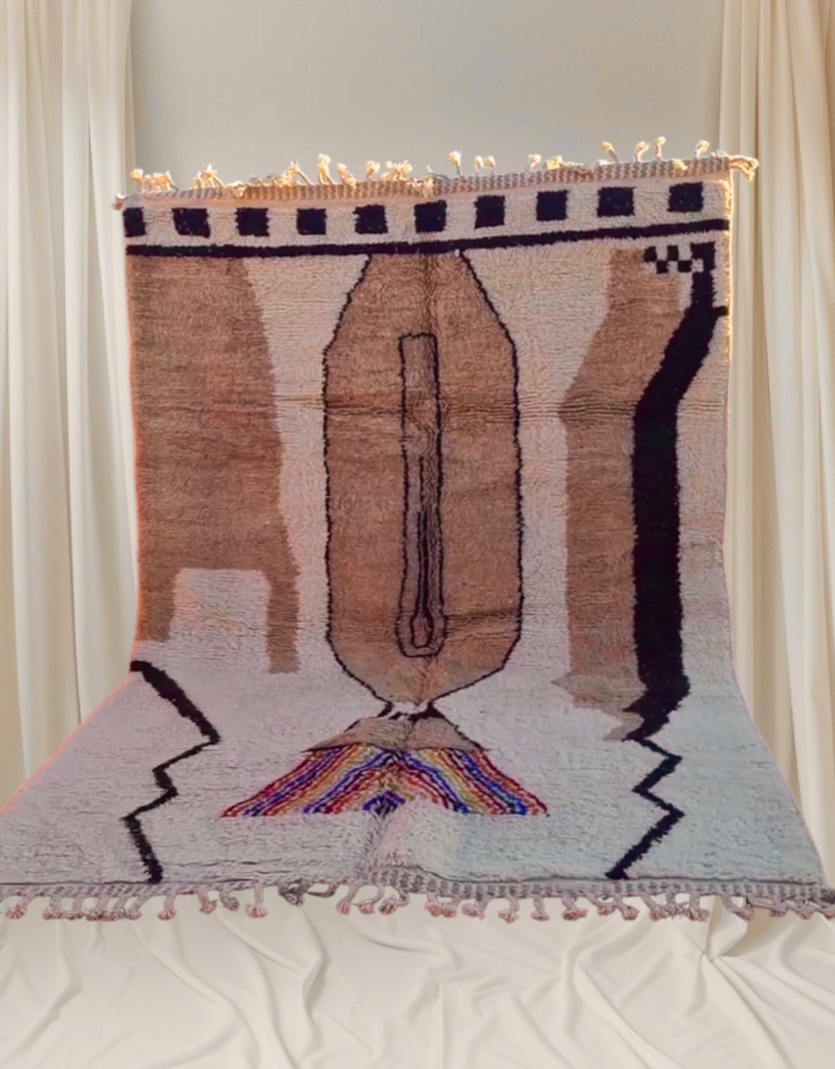 Carpet Beni Ouarain Rug LARGE size 300 x 200 cm || 9.84 x 6.56 ft