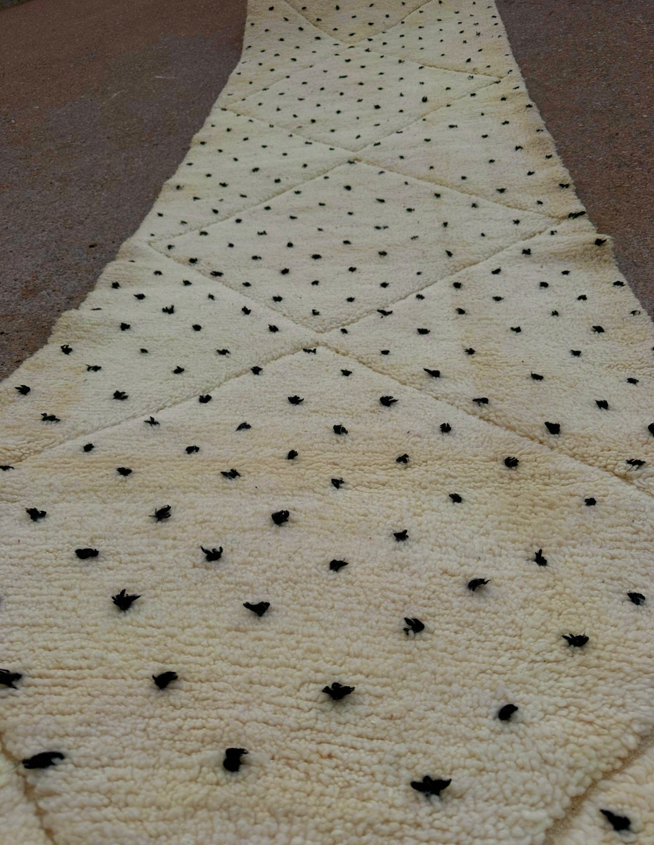 Carpet beni ourain size 596x110cm