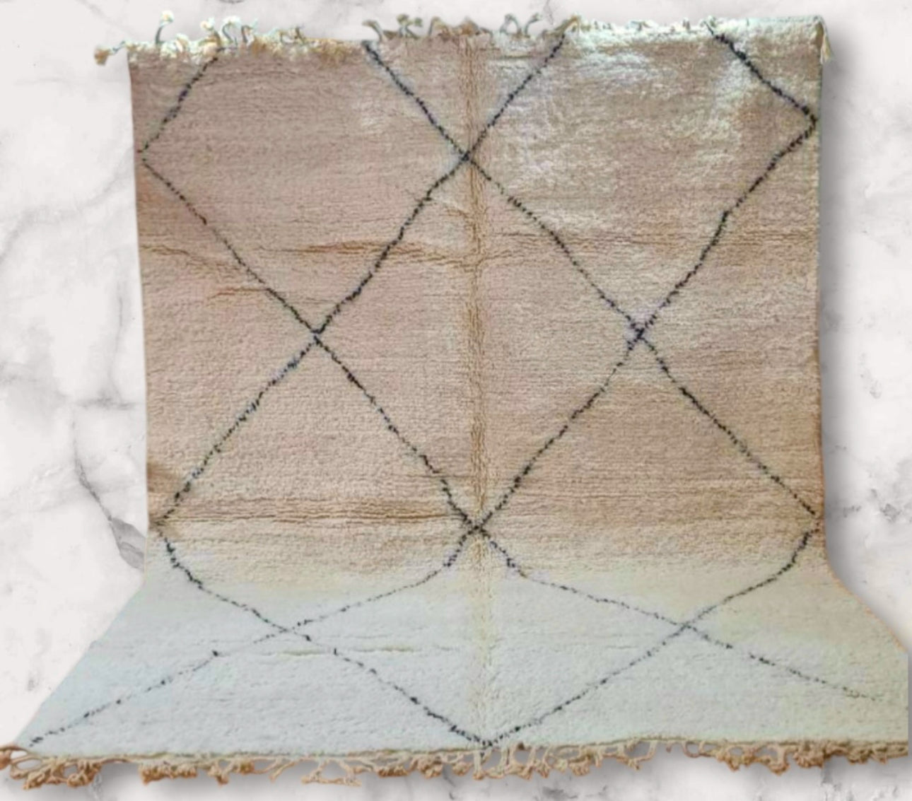 Carpet Beni Ouarain Rug LARGE size 300 x 200 cm || 9.84 x 6.56 ft