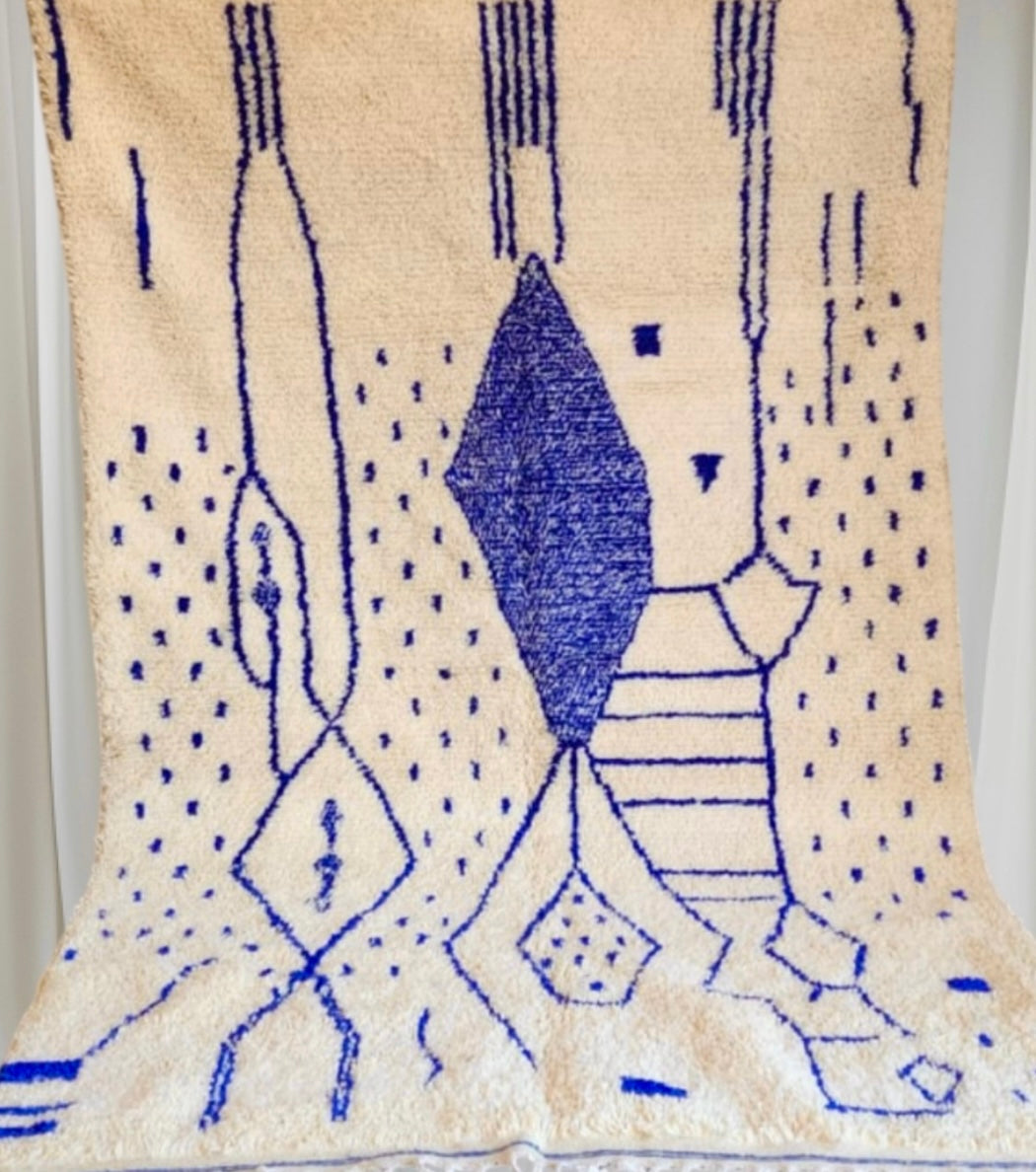 Handmade Azilal Rug, size 300 x 200 cm || 9.84 x 6.56 ft