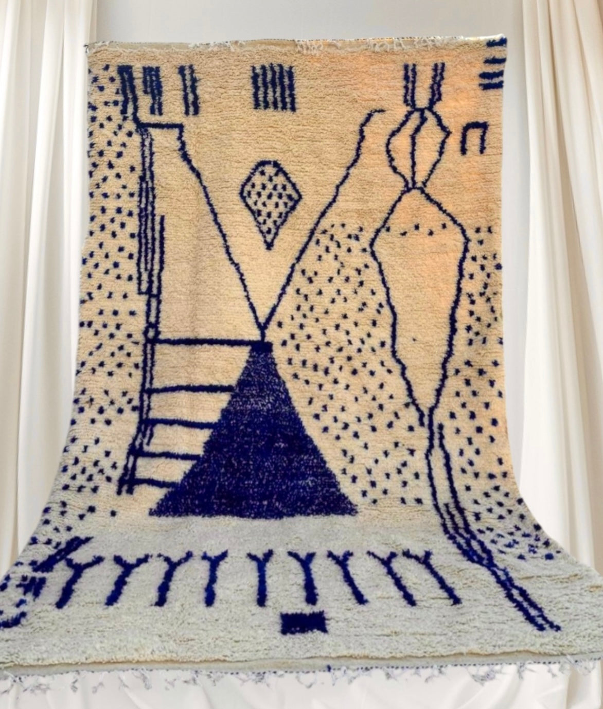 Handmade Azilal Rug, size 300 x 200 cm || 9.84 x 6.56 ft