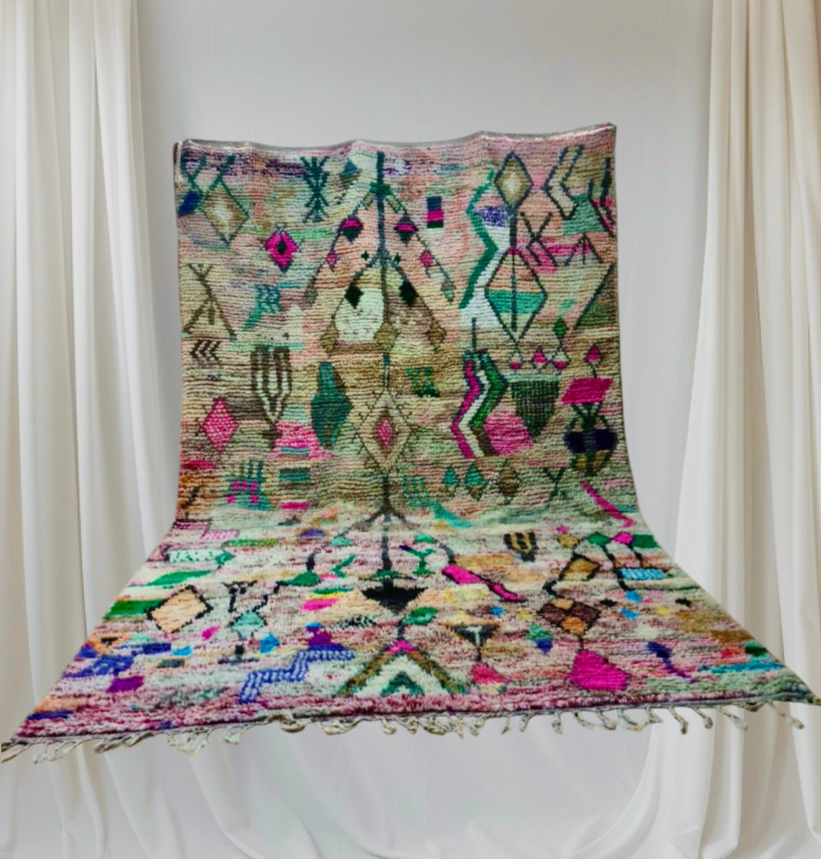 Handmade BOujaad Rug, size 300 x 200 cm || 9.84 x 6.56 ft