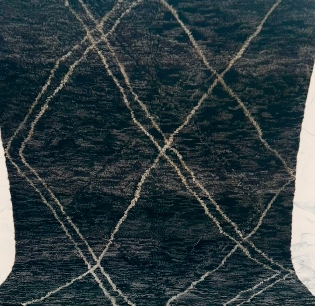 Carpet Beni Ouarain Rug LARGE size 300 x 200 cm || 9.84 x 6.56 ft