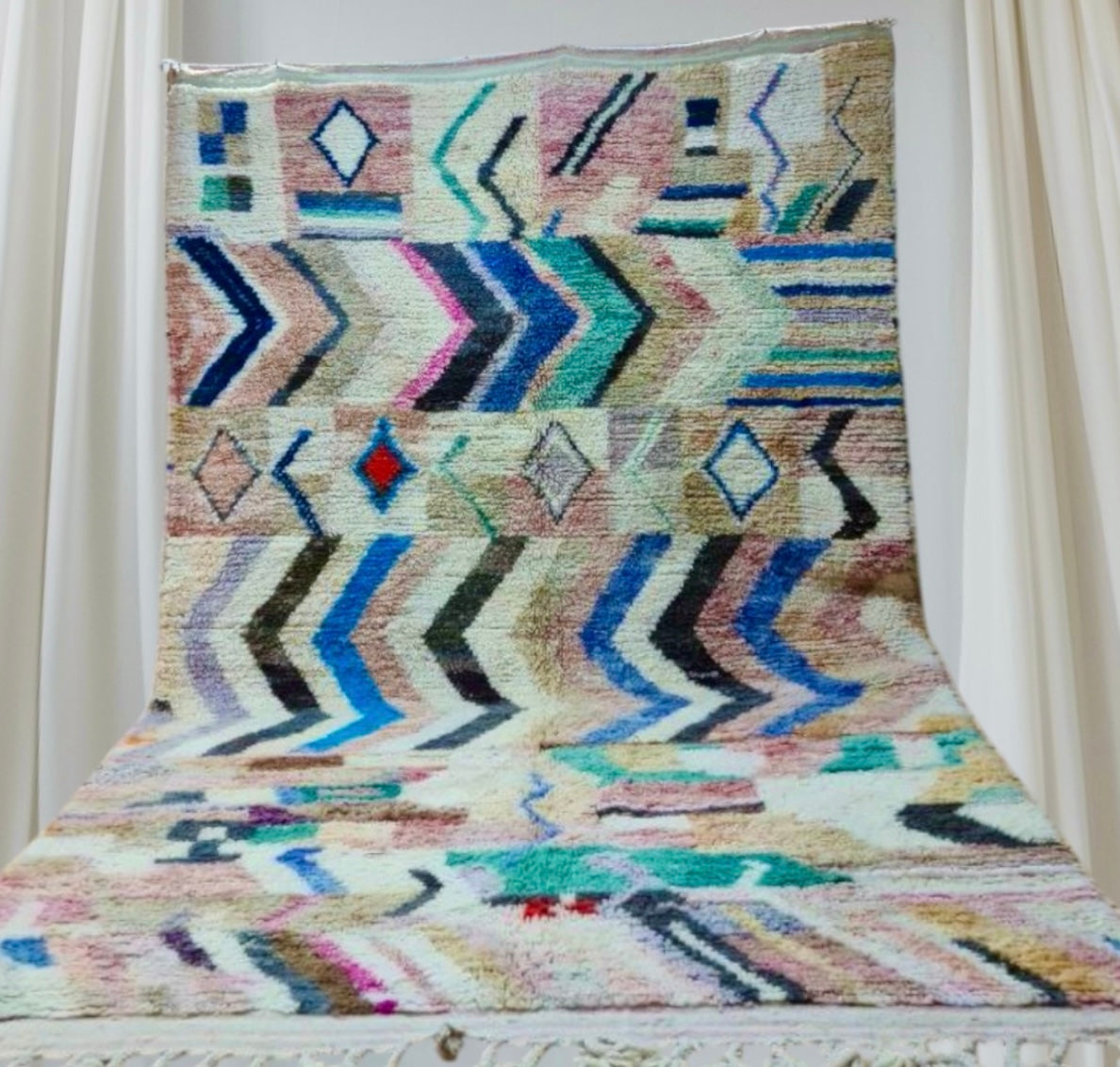 Handmade BOujaad Rug, size 300 x 200 cm || 9.84 x 6.56 ft