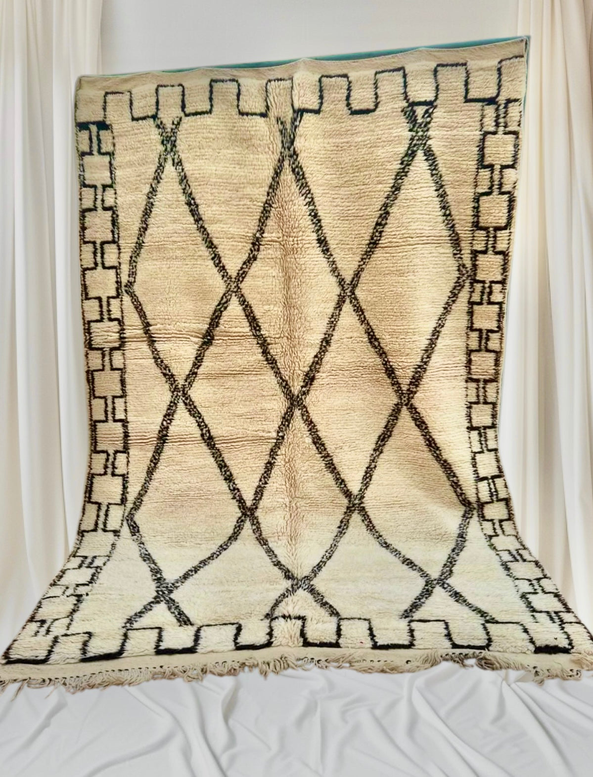 Carpet Beni Ouarain Rug LARGE size 300 x 200 cm || 9.84 x 6.56 ft