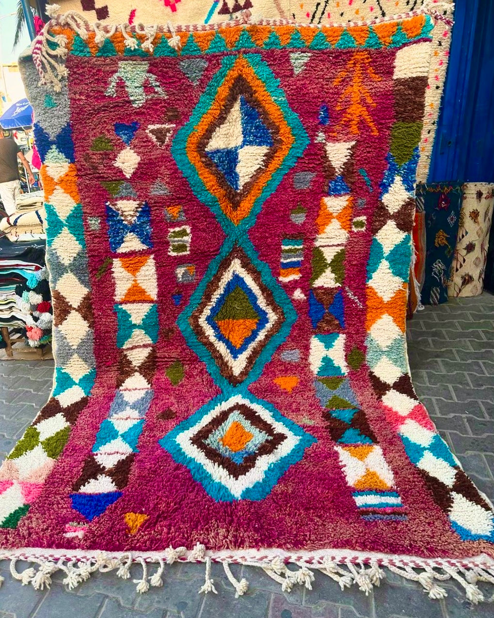 Handmade Azilal Rug, size 300 x 200 cm || 9.84 x 6.56 ft