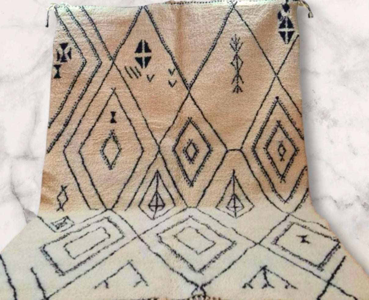 Carpet Beni Ouarain Rug LARGE size 300 x 200 cm || 9.84 x 6.56 ft