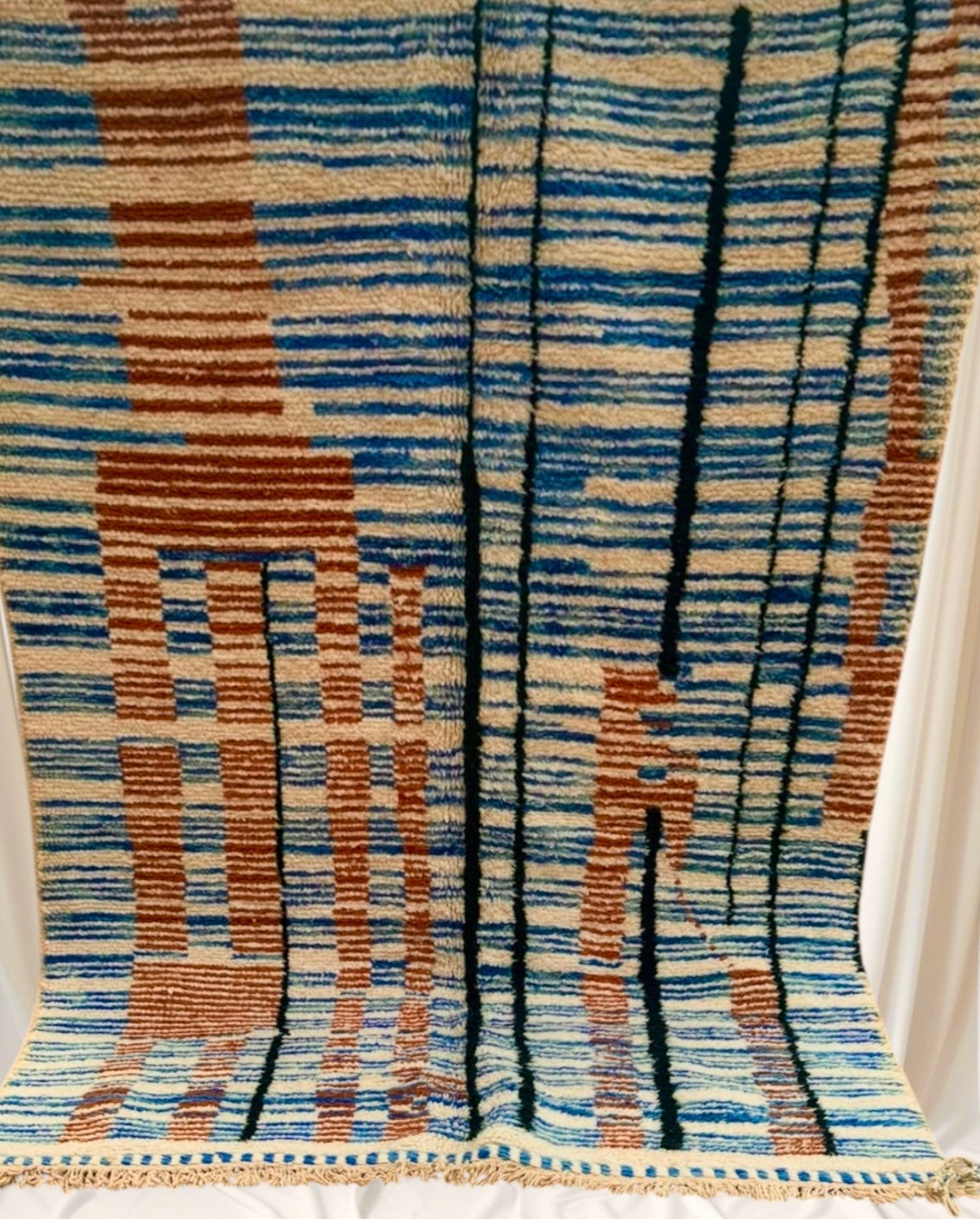 Carpet Beni Ouarain Rug LARGE size 300 x 200 cm || 9.84 x 6.56 ft