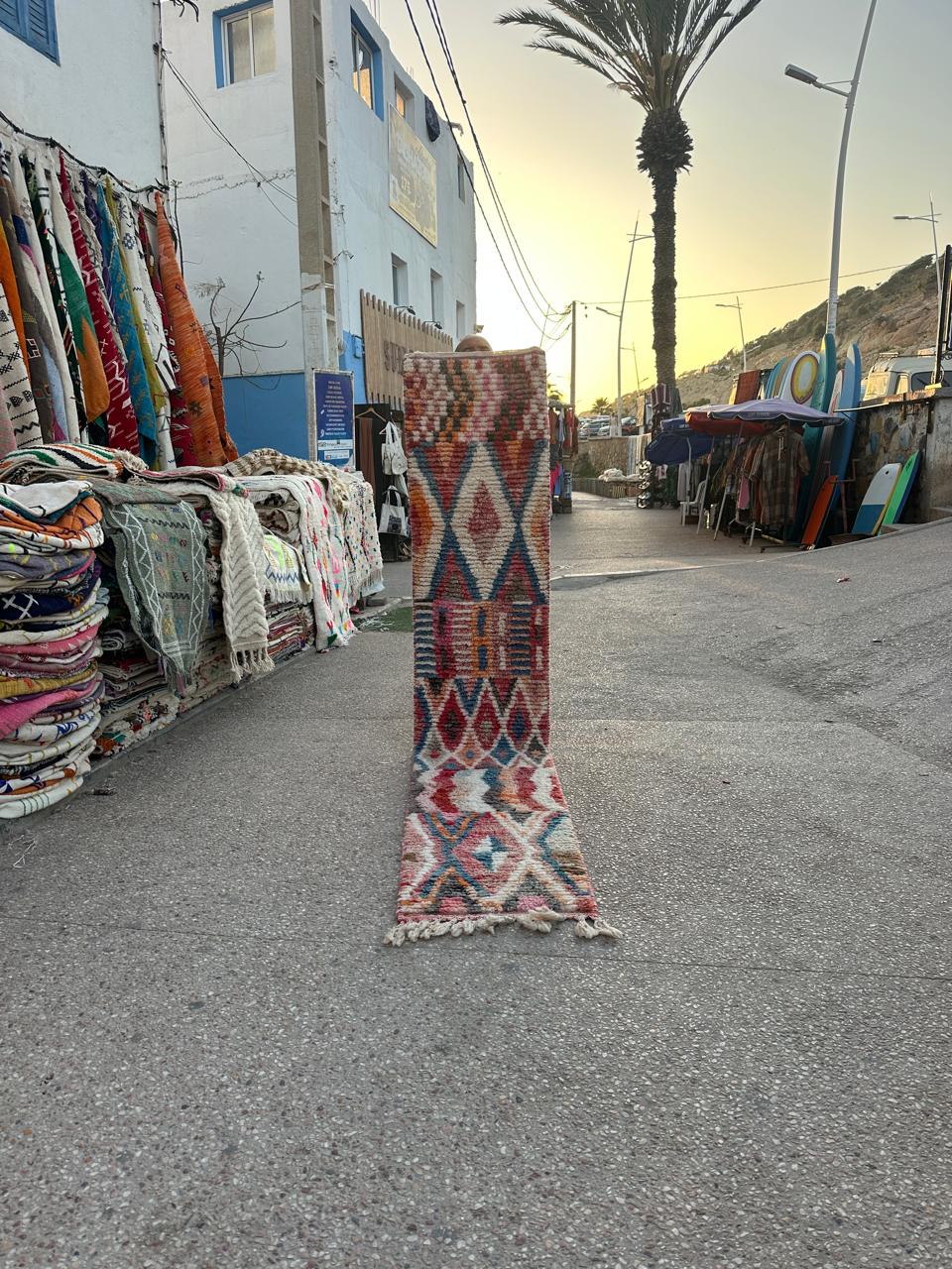 Handmade Azilal Rug, size 300 x 60 cm
