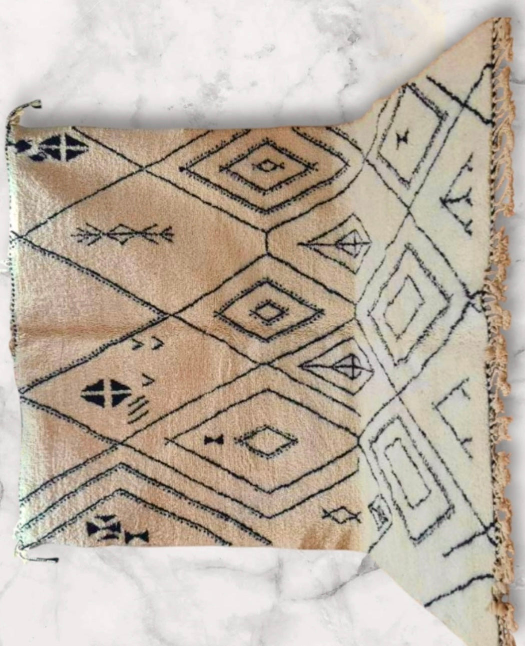 Carpet Beni Ouarain Rug LARGE size 300 x 200 cm || 9.84 x 6.56 ft