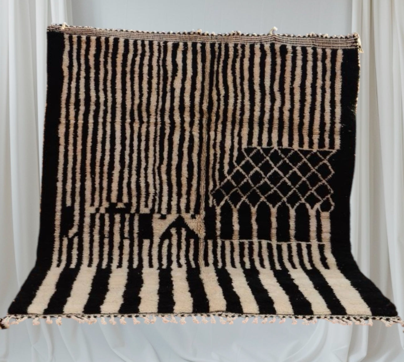 Carpet Beni Ouarain Rug LARGE size 300 x 200 cm || 9.84 x 6.56 ft