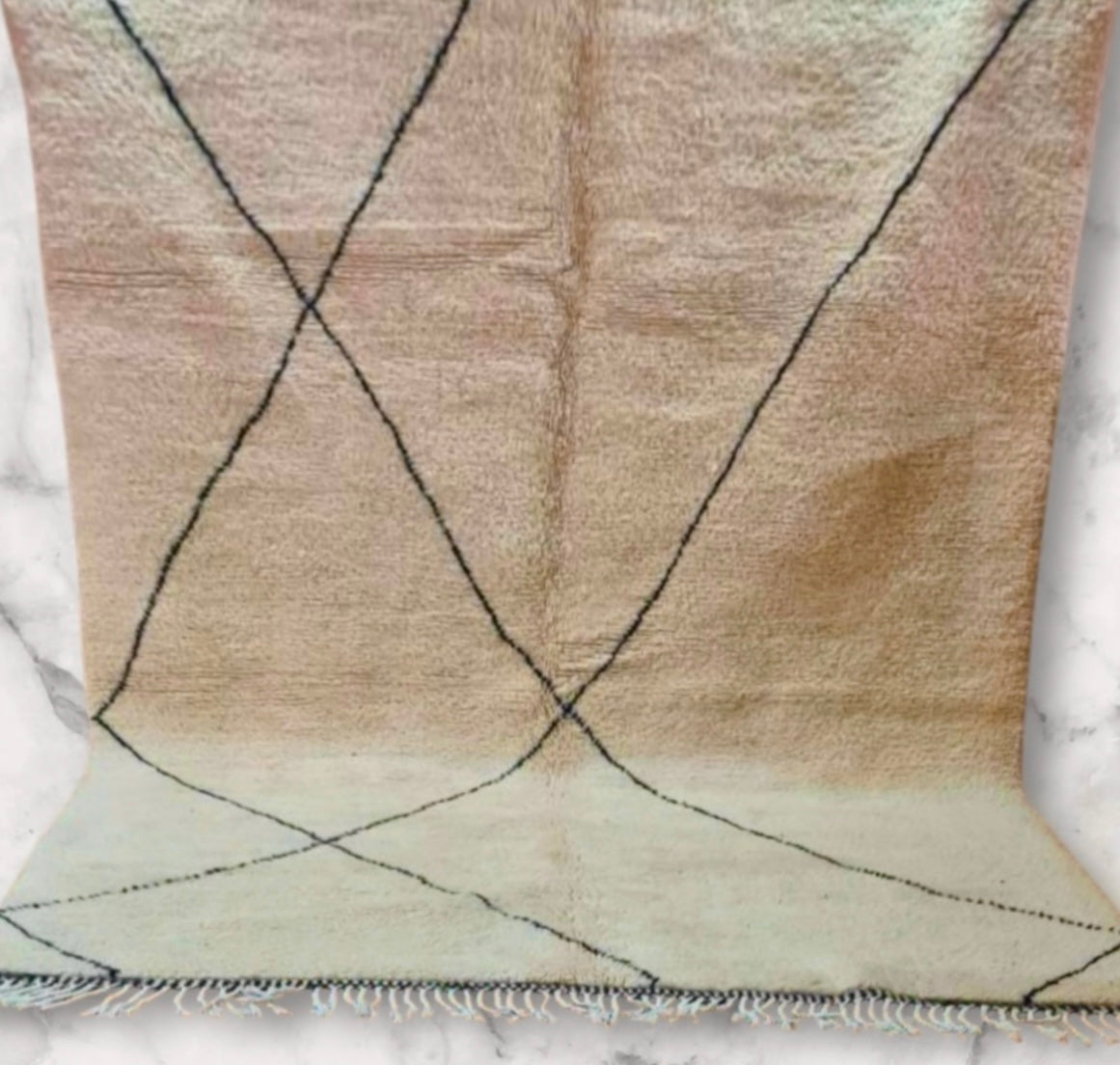 Carpet Beni Ouarain Rug LARGE size 300 x 200 cm || 9.84 x 6.56 ft