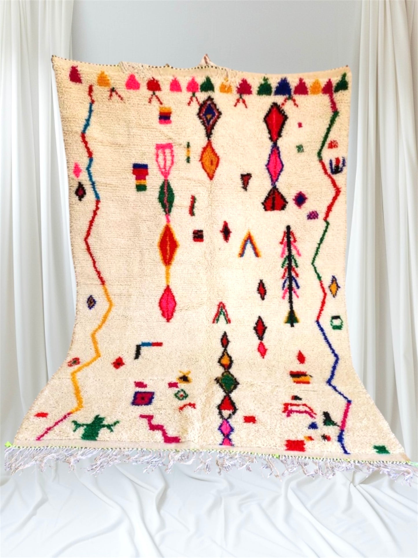 Handmade Azilal Rug, size 300 x 200 cm || 9.84 x 6.56 ft