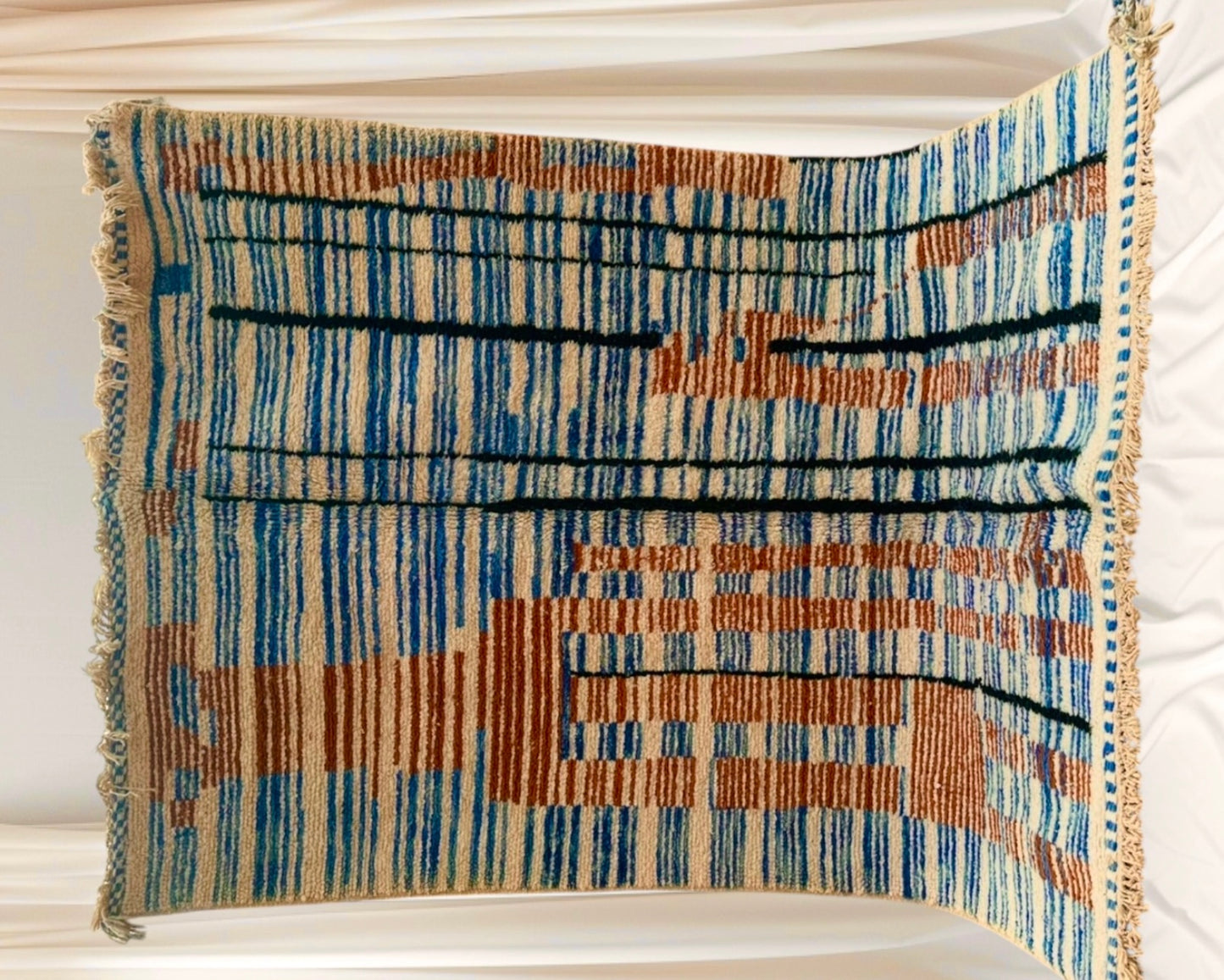 Carpet Beni Ouarain Rug LARGE size 300 x 200 cm || 9.84 x 6.56 ft