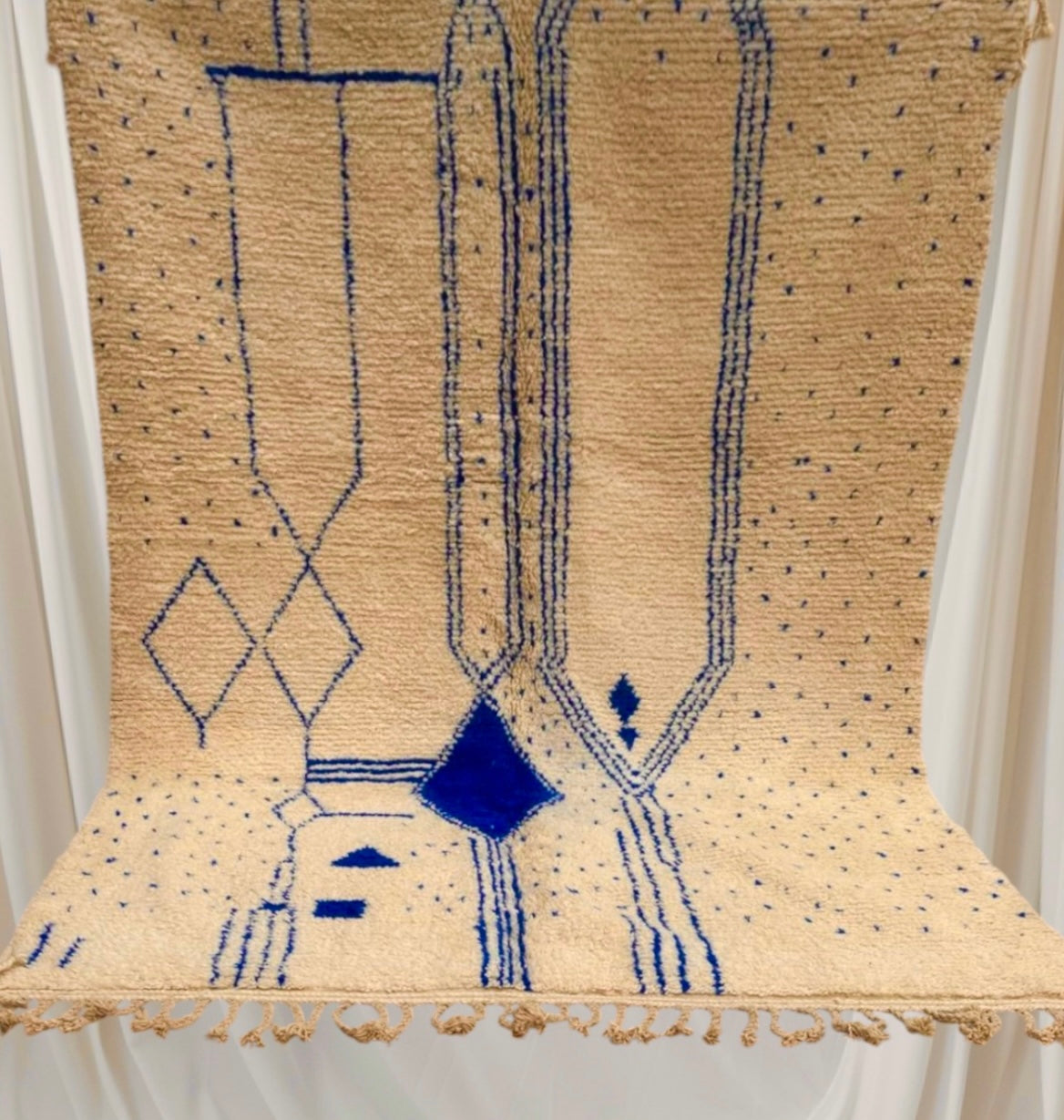 Beni Ouarain Rug size 300 x 200 cm || 9.84 x 6.56 ft