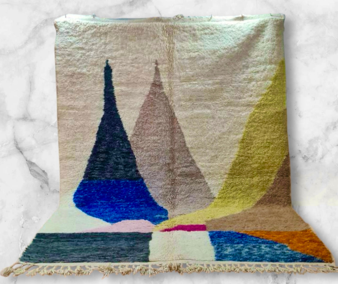 Carpet Beni Ouarain Rug LARGE size 300 x 200 cm || 9.84 x 6.56 ft